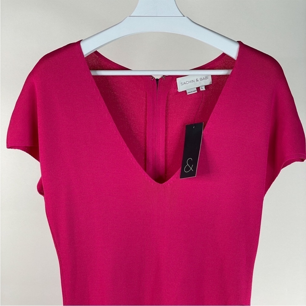 NWT Sachin & Babi Shalise Knit Dress Size Large - Picture 7 of 16